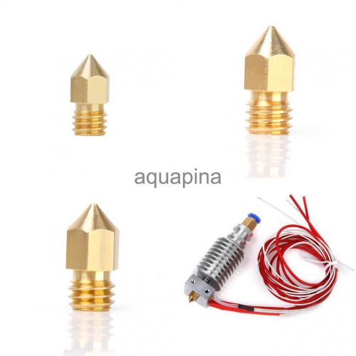 0.2 0.3 0.5mm Extruder Nozzle Print Head+J-head for Mk8 Makerbot 3D Printer