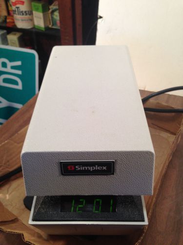 Simplex  Time Stamp  Time Clock TESTED
