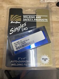 ArcOne S240-10 Horizontal Single Auto-Darkening Filter for Welding, 2 x 4&#034;, Sha