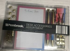 NEW! Pembrook Desk Top Accessories Assortment Office Supplies Pink