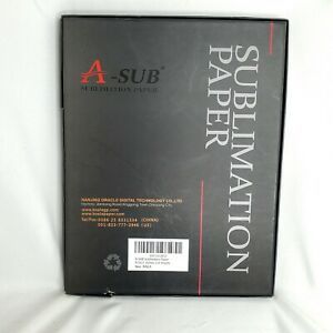 A-SUB Sublimation Paper 125g 110 Sheets 8.5x11 Heat Transfer for Dye Printers