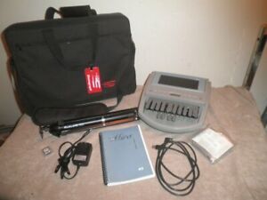 Stenograph E&#039;Lan Elan Mira A3 Steno Machine w/ Bag, Tripod, Power, USB, new Batt