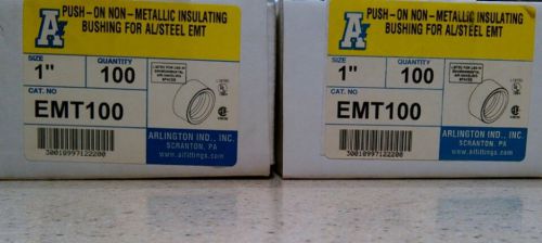 Arlington 1&#034; push-on non-metallic insulating bushings emt100 for sale