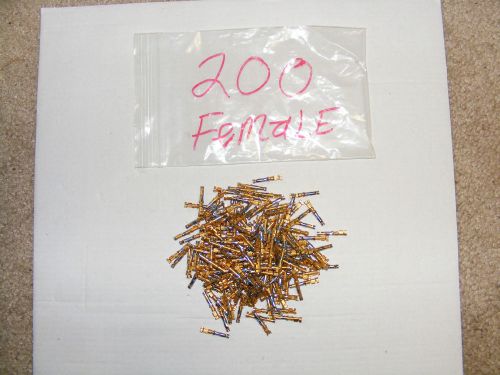 (200) female amp # 66101-3 contact pins for sale