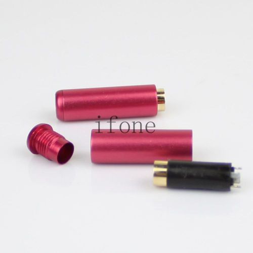 3.5mm 4 Pole Female Repair headphone Jack plug Metal Audio soldering adapter red