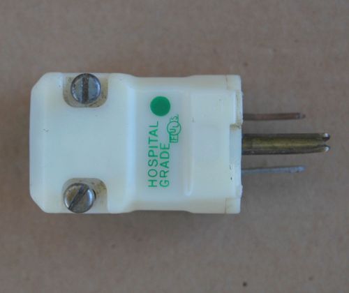 Hospital Grade Male Plug 15a 125v Hubbell Blade Straight