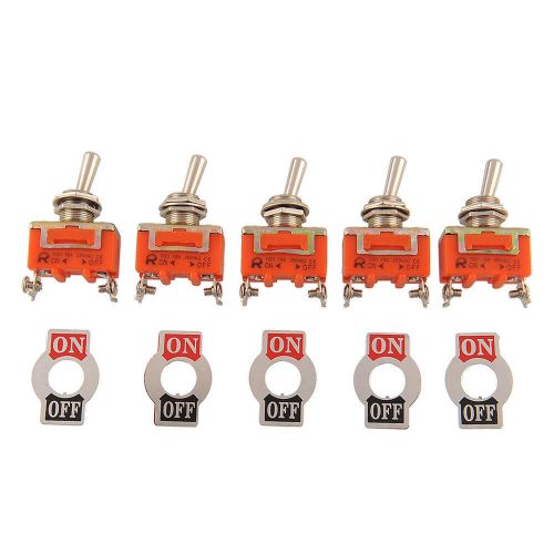 Mini 5X Heavy Duty 2Pin 15A 250V car auto Dash Toggle Switch SPST Master