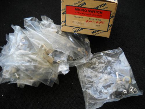 HONEYWELL MICRO SWITCH 12TS15-2 TOGGLE SWITCHES 2 POSITION (SET OF 10)  NIB