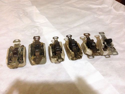 Vintage Toggle Flip Switches (Ceramic/Porcelain) ART DECO