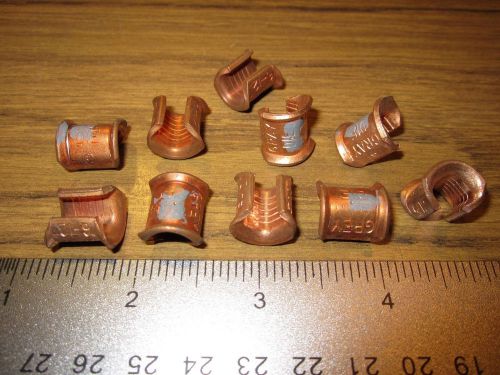 T&amp;b copper c tap connectors main 6-8 branch 8-12 copper wire cable gray die code for sale
