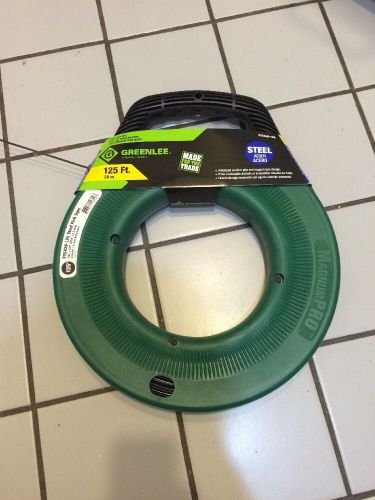 Greenlee Fts438-125 Snake. 1/8 125&#039; Steel Fish Tape