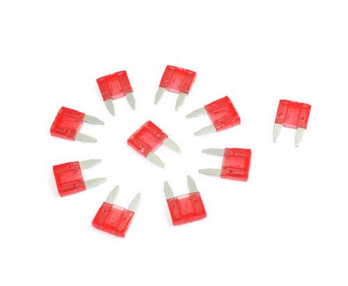 Fast Acting Car Trucks Auto Mini ATC ATO Blade Fuse 10A Red 10 Pcs