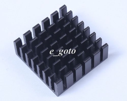 5PCS Heat Sink Black 25x25x10mm Aluminum 25*25*10MM for CPU IC good