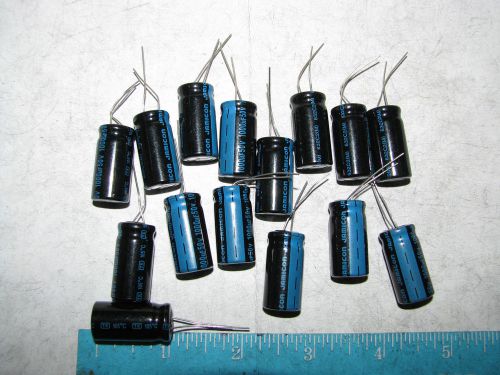 15 JAMICON 1000UF 50 VOLT 105c RADIAL CAPACITORS FOR TUBE TRANSISTOR AUDIO AMP