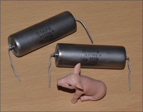 0.47uF 400V PIO Capacitors K40Y9 K40U9. Set of 2