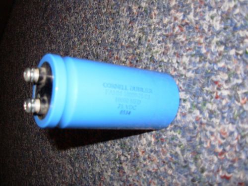 Cornell Dubilier  10,000 MFD  75 VDC Capacitor Screw Terminals