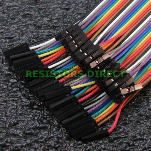 20cm dupont female to female 40pcs breadboard jumper wire arduino raspberry pi for sale