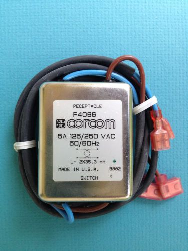 Corcom f4096 power line filter 5a 120/250vac new item quantity-1 for sale