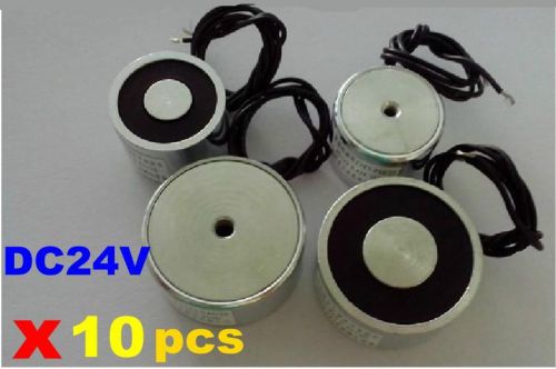 10pcsxRound Electro Holding MagnetDC Solenoid Electromagnet ZYE1-P20/15, 25N,24V