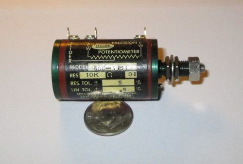 SPECTROL PRECISION POTENTIOMETER 10K OHM 10-TURNS LOCKING  NOS