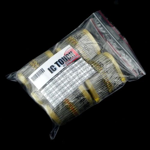 50value 1000pcs 1/2W Carbon Film Resistor Assortment Kit (#522)