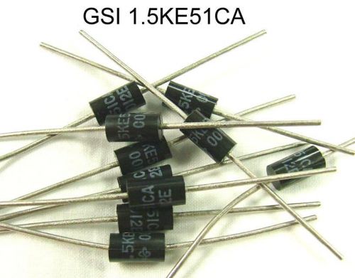 ( 25 PC) GENERAL SEMICONDUCTOR P/N 1.5KE51CA, 48.5V, NEW