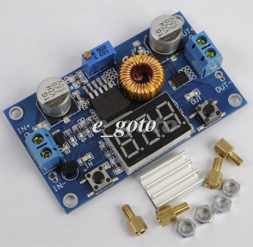 DC-DC Step Down Power Module LED Voltmeter 4V-38V to 1.25V-36V 5A Adjustable