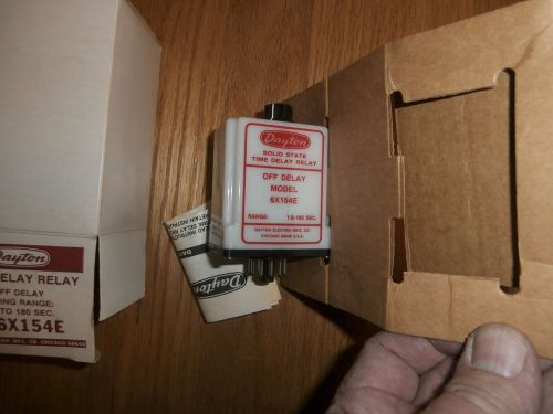 Dayton delay relay 6x154e *new in box*  off delay timming range 1.8 to 180 sec for sale