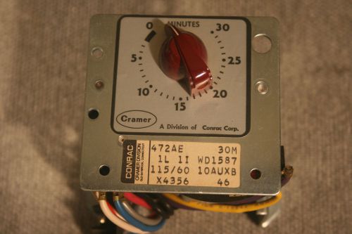 Conrac / cramer 472a-e timer 30min 115/60 10a, new in box; free ship for sale