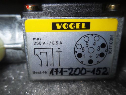 (V55-6) 1 NEW VOGEL 171-200-152 SOLENOID VALVE