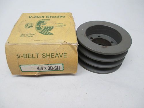 New tb woods 4.4x3b-sh sure-grip qd type v-belt 3groove sheave d304385 for sale