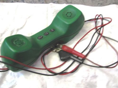 Greenlee Textron Model # 45053 LInemans Test Telephone Butt Set