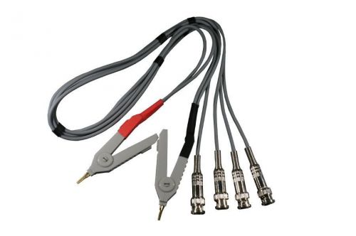 Lcr meter cable lead kelvin clip to bnc x4 for hp, agilent, etc. (usa) for sale