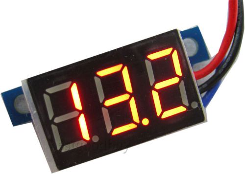 0.36&#034; 3-wire DC0-30V red digital Voltmeter 5-30V powered DC car Voltage Display