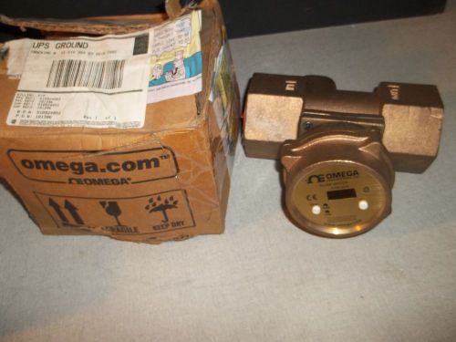 NIB OMEGA FV106, FLOW METER W/ TEMPERATURE TRANSMITTER 2 1/4NPT W/ MANUAL (KK1)