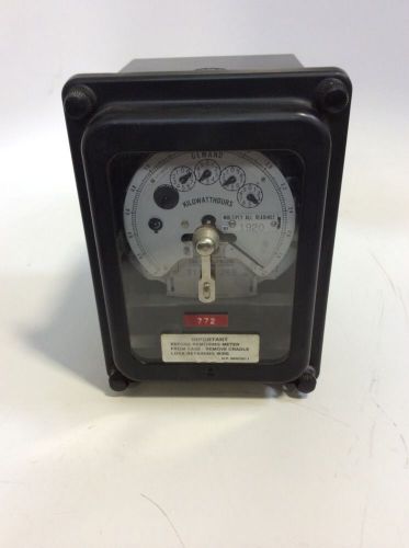 General Electric 2 Stator Watthour Meter Cat # 702X96G255 DSMW-65