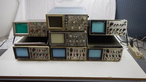 HITACHI, HAMEG, &amp; KENWOOD OSCILLOSCOPE FIX IT OR LEAVE IT BUNDLE!!!