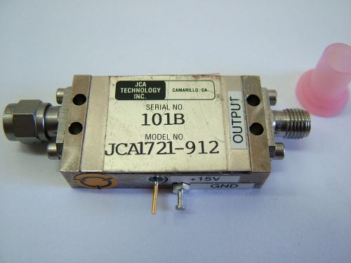 RF BROADBAND AMPLIFIER JCA1721-912 9.5 - 23GHz 20dB 14dBm S/N 101B SMA