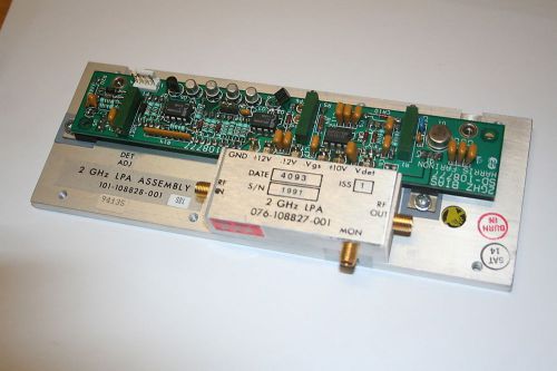 HARRIS FARINON 2 GHz LPA ASSEMBLY, 101-108828-001, 076-108827-001 w/ 2 GHZ BIAS