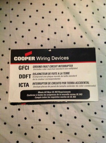 NIB VGF20B COOPER WIRING EA 20A GFCI - BROWN GROUND FAULT CIRCUIT INTERRUPTERS