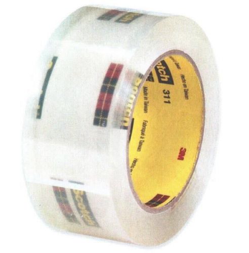 Scotch 311 Clear 2&#034; Tape T902311 6 Rolls