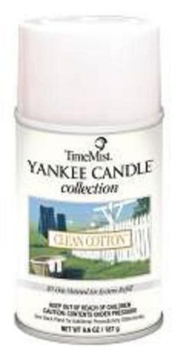 TimeMist Yankee Candle Air Freshener -  6.60 oz - Clean Cotton