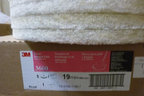 3M Eraser Burnish Pads (2 boxes 5 each) 19&#034; (3600)