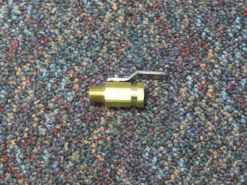 1/4&#034;  Brass Hex Shutoff Valve, 1000psi With Metal Handle