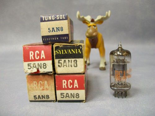 5AN8 Vacuum Tubes   Lot of 5  RCA / Sylvania / Tung-Sol