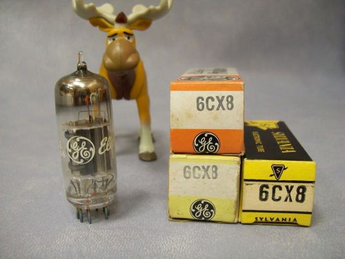 6CX8 Vacuum Tubes  Lot of 3  GE / Sylvania