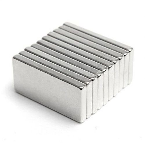 10pcs super strong block cuboid fridge magnets rare earth neodymium 20x10x2mm for sale