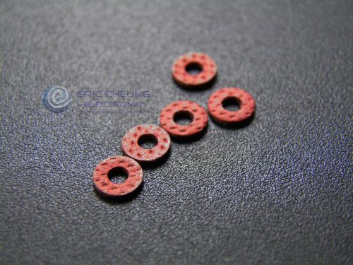 100pcs M2 x 5 x 0.8mm Red Paper Plastic Flat Washers m2x5x0.8 New