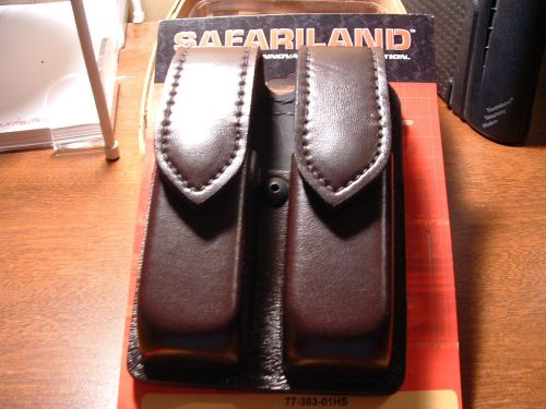 Safariland 77-383-01HS DOUBLE MAG HOLDER CORDOVAN BROWN PARA GLOCK HECKLER KOCH