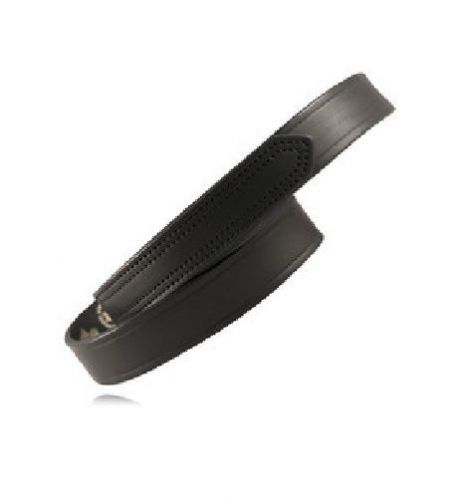 Boston leather 6530-2-44 velcro tipped leather 1-1/2&#034; belt black hi-gloss 44&#034; for sale